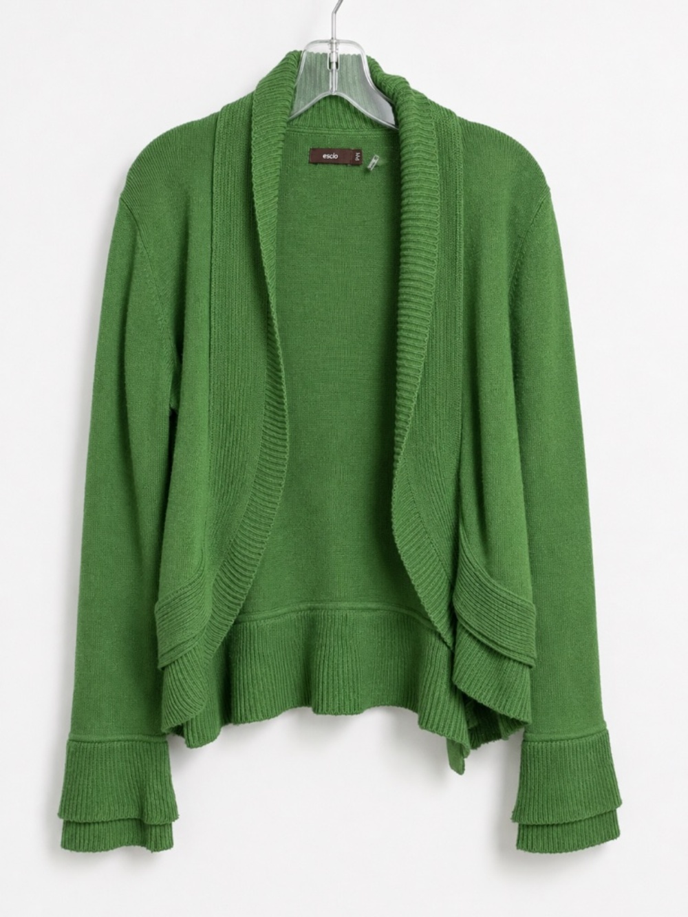 Escio Women's Knit Cardigan – Apple Green – Size M